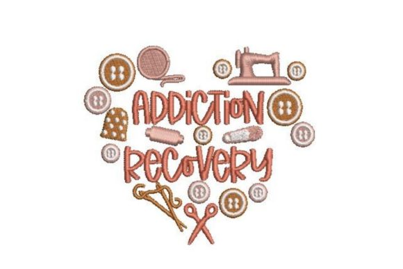 Addiction Recovery Embroidery Design