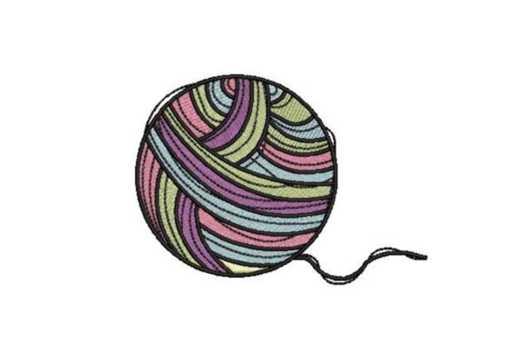 Ball of Yarn: A Cheerful Seasonal Embroidery Staple