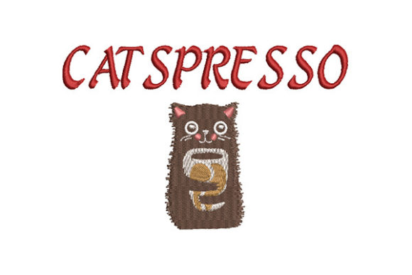 Catspresso: A Cozy, Gift-Ready Holiday Embroidery Design