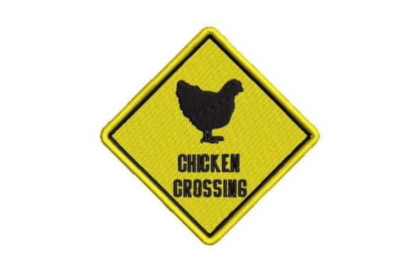 Chicken Crossing Sign
