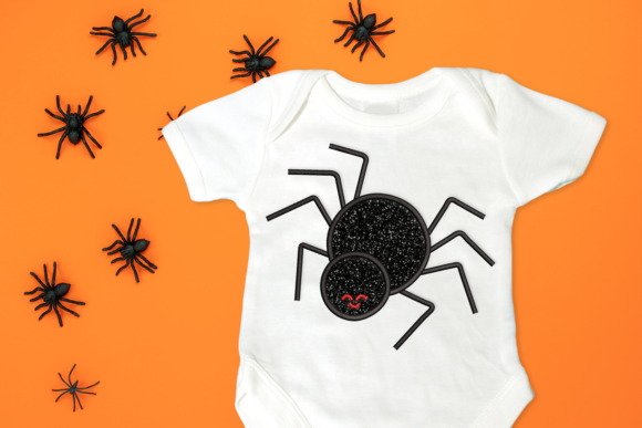Cute Spider Halloween Applique