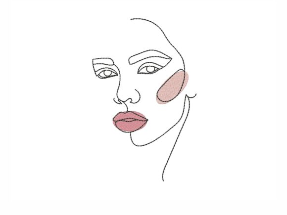 Face: A Modern Embroidery Design for Meaningful Personalized Gifts