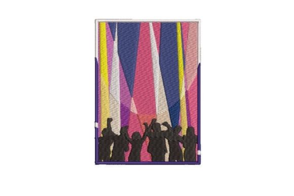 Nightclub Flyer: A Festive Embroidery Spark