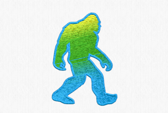 Ombre Bigfoot Silhouette