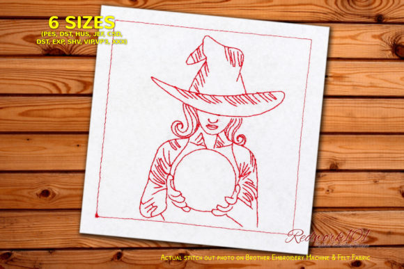 Witch with Crystal Ball: A Real-World Embroidery Review